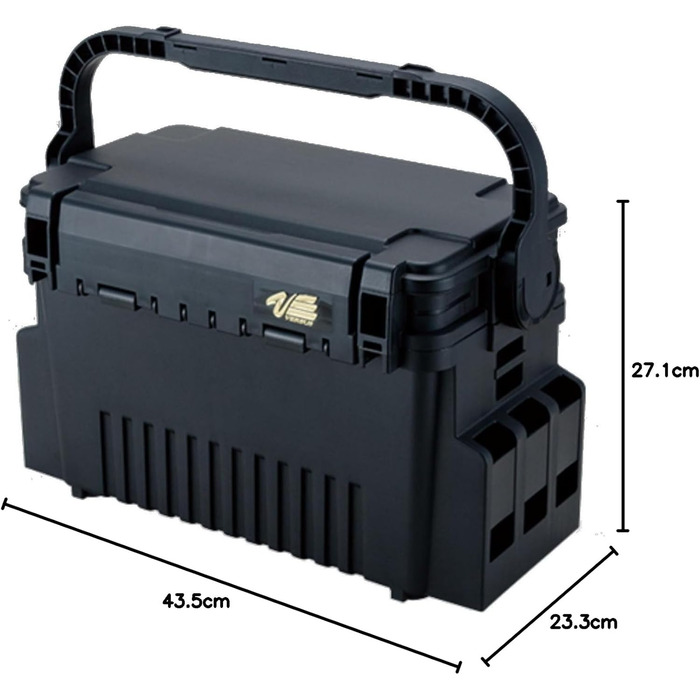 Багатофункціональна скринька Meiho чорного кольору для рибальських снастей VS-7080 2055