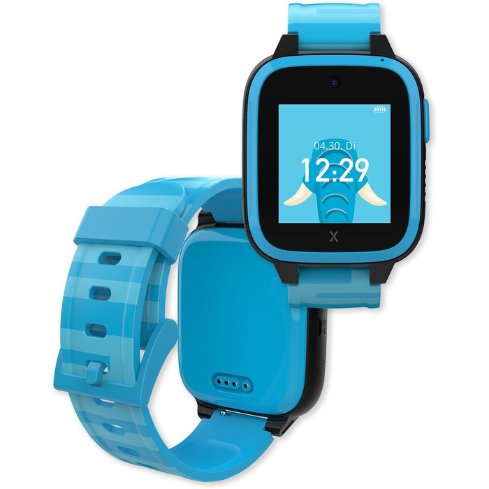 Водонепроникний дитячий годинник-телефон - 4G, дзвінки, повідомлення, шкільний режим, функція SOS, GPS, камера та крокомір - 2 роки гарантії (СИНІЙ) СИНІЙ XGO 3, 3 -