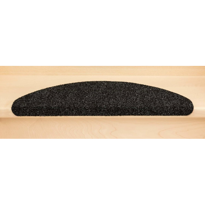 Килимки для сходів Kettelservice-Metzker Ramon MW Half Round в різних варіантах набору 65x23,5 см Антрацит 15 шт. 15 шт. Антрацит