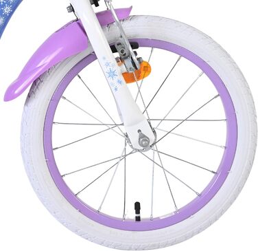 Дитячий велосипед Volare Frozen II, синій, 16 дюймів Вік 4-6 років 2 ручні гальма, додаткові колеса, світловідбивачі Регульована висота Кошик для керма Подарунок для дівчаток