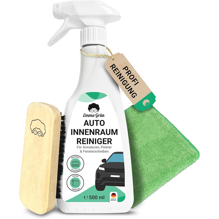 Набір засобів для чищення салону автомобіля 500 мл щітка та тканина з мікрофібри - Засіб для чищення салону автомобіля Cockpit Car