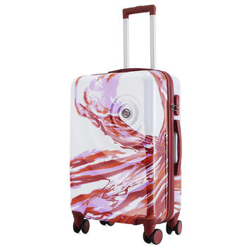Валіза Semi Line 24' (M) White/Red Print (T5654-2)