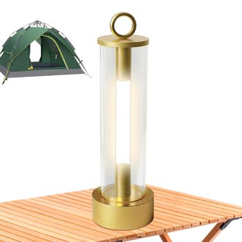 Ліхтар для кемпінгу - підвісний яскравий світлодіодний ліхтар з 3 режимами, портативний ліхтар ємністю 2000 мАг з USB-акумулятором для кемпінгу, до 18 годин - для дому, спальні, походів, скелелазіння, подорожей, патіо, балкону, золотий