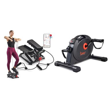 Мінітренажер 2-в-1 для рук і ніг та степер Sunny Health & Fitness
