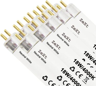 Люмінесцентна лампа Люмінесцентна трубка 18 Вт 840 4000 К Нейтральна неонова лампа 60 см T8, 10 шт.