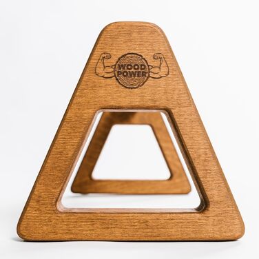 Дерев&39яні паралелети WOODPOWER PowerBars для віджимань, дерев&39яні ручки для віджимань, стійка на руках, йога та калістеніка, нековзні, для використання в приміщенні та на вулиці, безпечні для суглобів, тренування з власною вагою XL, коричневі