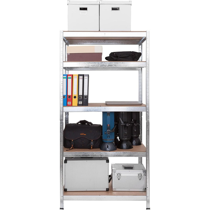 Посилений стелаж Belko, комплект з 2 шт. , стелажі для зберігання, 180 x 90 x 40 см, 2 шт. и, стелаж для підвалу, стелаж без болтів, стелаж для майстерні, вантажопідйомність до 875 кг, 24