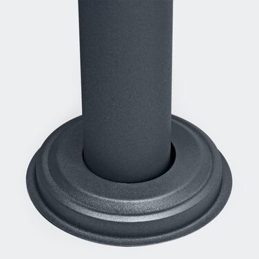 Окремостояча підставка для поштової скриньки Metzler з надійною основою та універсальним розміщенням, антрацит, стійка до атмосферних впливів, нержавіюча, сумісна з багатьма моделями, ідеально підходить для палісадників та відкритих майданчиків, антрацит,