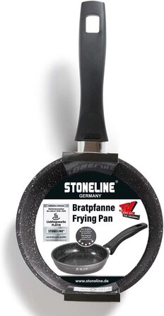 Сковорода STONELINE 16 см, сковорода підходить для індукції, сковорода покрита справжніми частинками каменю, сковороди та універса