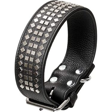 Ошийник Karlie Vintage з пряжками, 60 см x 50 мм, чорний