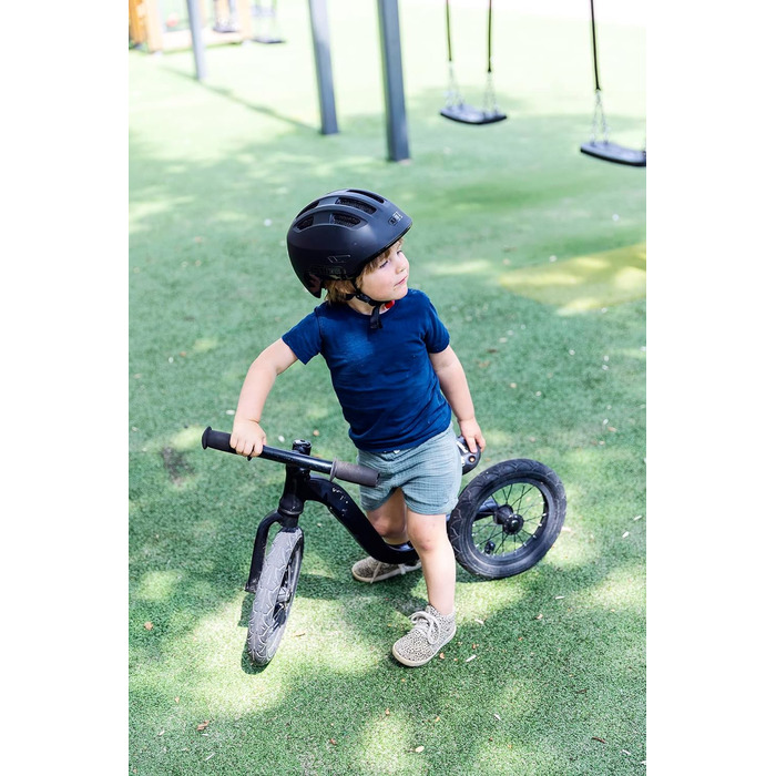 Дитячий шолом Smiley 3.0 ACE LED - велосипедний шолом з підсвічуванням - глибока посадка та місце для косички - для дівчаток та хл