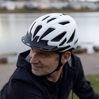 Міський шолом ABUS Urban-I 3.0 - велосипедний шолом із заднім ліхтарем, козирком та магнітною застібкою - для чоловіків та жінок M