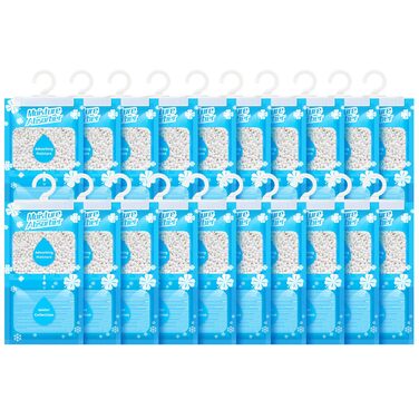 Х 230 г підвісний осушувач повітря, пакети для шафи, одноразові гранули для сушіння, підходить для поглинання вологи для дому, пральні, запахи, без запаху, 20 упаковок по 230 г, 20 шт., 20