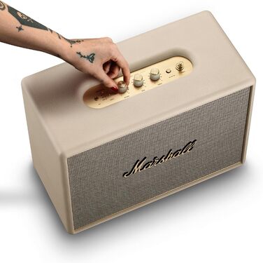 Бездротова колонка Marshall Woburn III Bluetooth, бездротова - домашня колонка з кремовим відтінком