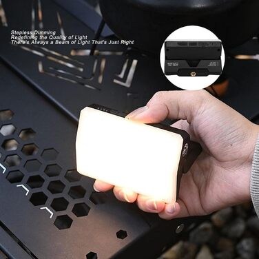 Портативний кемпінговий ліхтар SUNGOOYUE, 7 рівнів яскравості, 8 регульованих кутів, 900 лм, тип C, акумуляторний кемпінговий ліхтар з індикатором живлення для походів на свіжому повітрі