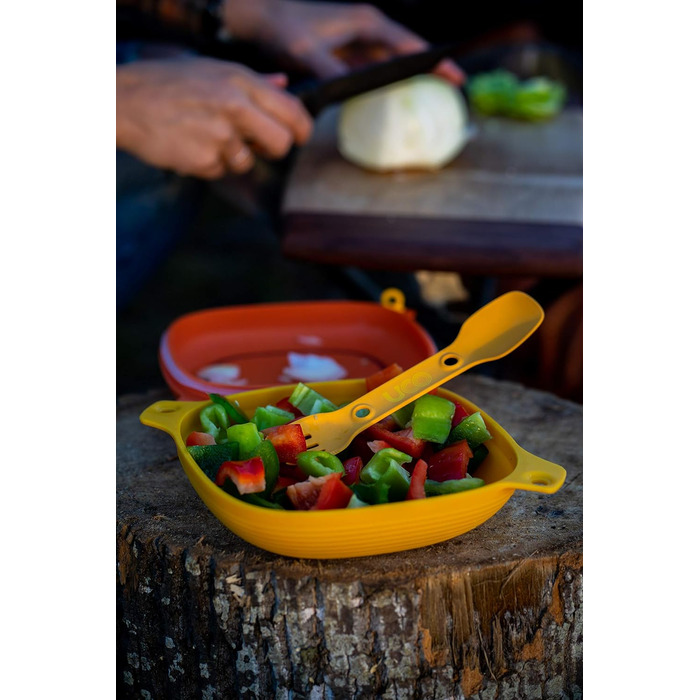 Набір посуду UCO з 4 предметів миска, тарілка та совок 3-в-1, сірий