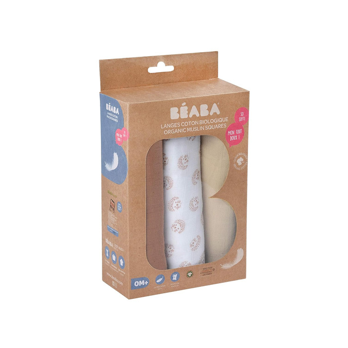 Набір з 3 муслінових пелюшок, серветки від відрижки, муслін з органічної бавовни, багатоцільові серветки пелюшка, нагрудник, серве