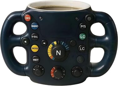 Чашки для керма з нержавіючої сталі та смоли для фанатів гонок, можна мити в посудомийній машині, кавові кружки