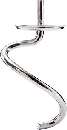 Гачок для тіста Kenwood з нержавіючої сталі KAT52.000SS, аксесуари для кухонних комбайнів Kenwood, гачок для змішування підходить для всіх кухонних комбайнів Chef, можна мити в посудомийній машині, нержавіюча сталь, срібло