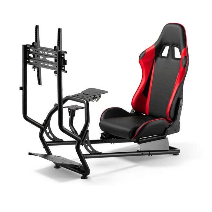 Симулятор кабіни гоночного сидіння - повністю регульований з кріпленням на екран