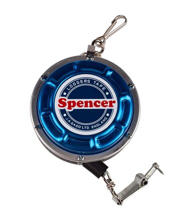 Лісова вимірювальна стрічка spencer super measuring tape 15 м нова, срібляста, синя