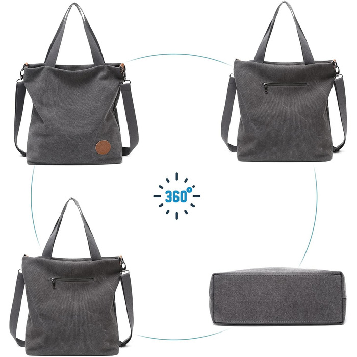 Жіноча полотняна сумка через плече Пляжна сумка Випадкові багатофункціональні сумки через плече Великі для роботи Школи Покупця Ви