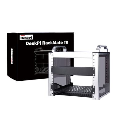 Мережева шафа GeeekPi 4U, 10-дюймова стійка для мережевого, серверного, аудіо- та відеообладнання, монтування в стійку DeskPi RackMate T0