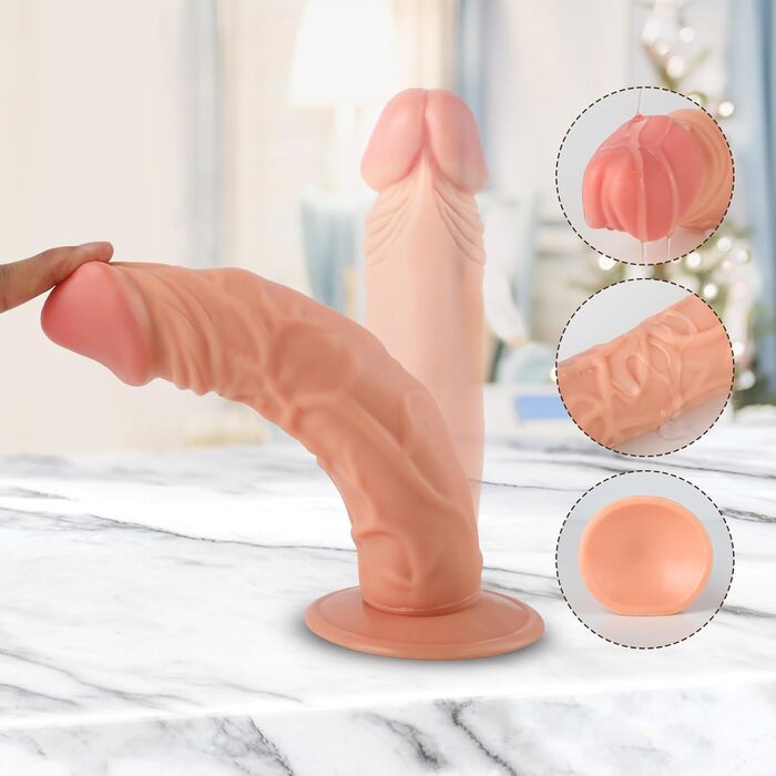 Анальний тренувальний набір Eysilk Realistic Dildo, фалоімітатори з анальними пробками з реалістичним венуванням - 3 розміри анальних фалоімітаторів для чоловіків, жінок і пар, різні для початківців і професіоналів Кольори шкіри