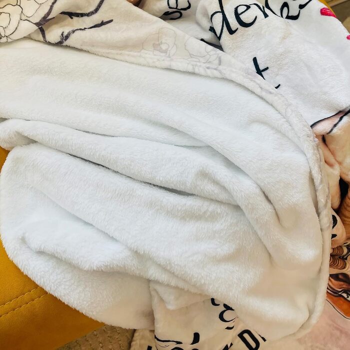 М&39яка ковдра для моєї доньки, від мами, мамина ковдра з німецьким прислів&39ям, фланелева ковдра, ковдри з літерами на Різдво, подарунки на випускний, новинка 1 - мама для доньки - 150x200 см