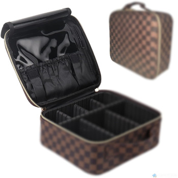 Косметичний футляр для зберігання косметики з регульованими відділеннями для косметичних пензликів для макіяжу Туалетні приналежно