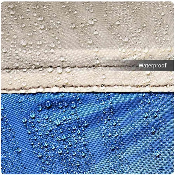 Пляжний намет vidaXL, пляжний намет із системою швидкого зняття, водонепроникний кемпінговий намет з відкритим входом, захист від сонця, блакитно-синій, 190T поліестер