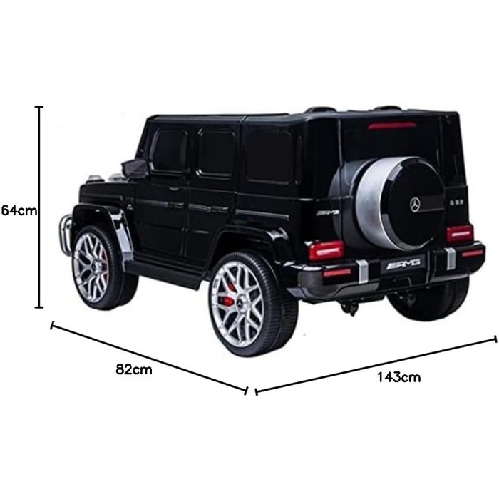 Дитячий електромобіль FINOOS Mercedes G63 AMG 2-місний, двомісний дитячий електромобіль з пультом дистанційного керування - шкірян