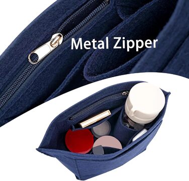 Вставка-органайзер для гаманця з фетру для сумочки Longchamp Le Pliage L (темно-синя, велика) Велика Темно-синя