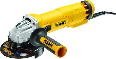Кутова шліфувальна машина Dewalt (1400 Вт, 125 мм з електронікою швидкості, з плавним пуском і захистом від нульової напруги, поту
