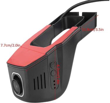 Автомобільна камера, WiFi full HD 1080P автомобільний відеореєстратор відеореєстратор перфоратор камера водіння нічна версія