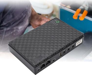 Мобільний ДБЖ (UPS) з високою ємністю 10400mAh для безперебійного живлення камери спостереження, роутери, модеми та інша цифрова техніка (Європейський штекер 85-265V)
