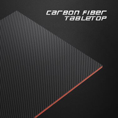 Ігровий стіл, 80 x 60 см Ергономічний комп'ютерний стіл, стіл з поверхнею з вуглецевого волокна, стійкий гачок для навушників для