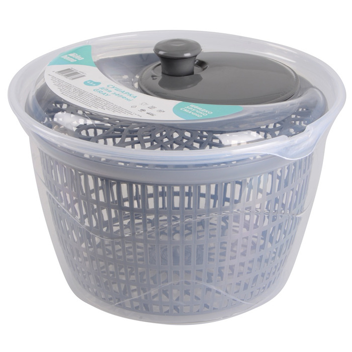 Сушка для салату Idea Home BG-365 IH GRAY 4.5 л (BG-365 GRAY IH) (7099677)