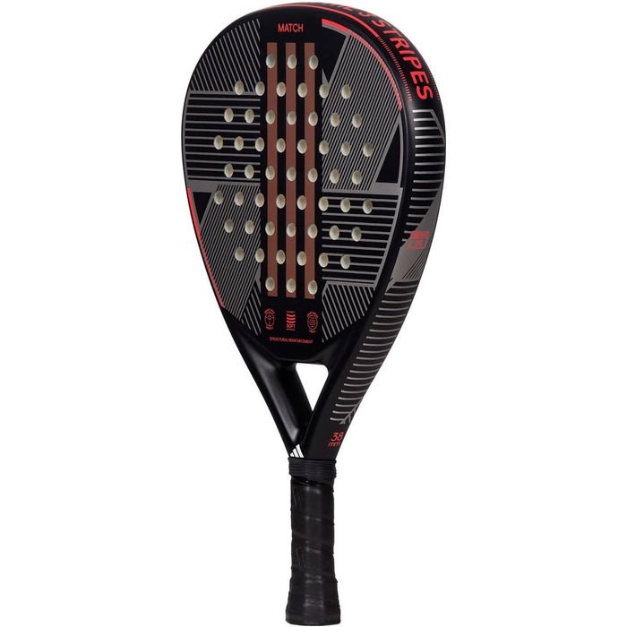 Легка універсальна ракетка Adidas Match 3.3 для початківців, чорна