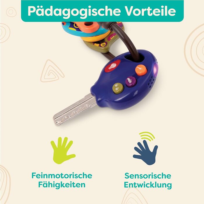 Іграшка-ключ від автомобіля з підсвічуванням і звуком Дитяча іграшка від 10 місяців