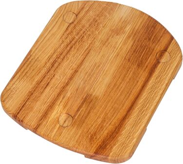 Розсувна дошка MB Manufaktura Barel для Thermomix TM6 TM5 Дошка для Thermomix виготовлена з деревини дуба без зусиль переміщення без пошкодження ваг - стійка підставка за рахунок гасіння вібрації Преміум - Дуб