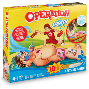 Іграшка для ігор на свіжому повітрі Hasbro SOAK-7103 Splash Operation, різнокольорова, 45 x 25