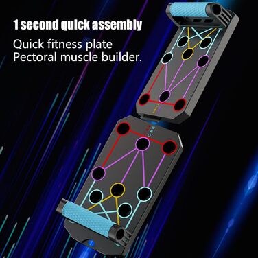 Дошка для віджимань Портативна дошка для віджимань Дошка для м&39язів живота Стійка для м&39язових пластин з поліпропілену, силове обладнання для тренувань Рама для віджимань для грудей, трицепсів та спини, ідеально підходить для дому та