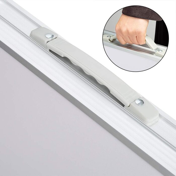 Складаний стіл CASARIA, водонепроникний, регульована висота, кемпінговий стіл зі стільцями, садовий стіл, розкладний стіл, 120x60 см, складний, легко транспортується, 4 особи, білий