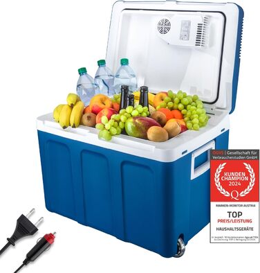 Електрична холодильна камера 45 літрів підключення 12 вольт та 230 вольт мобільний міні-холодильник на колесах для автомобіля, кем