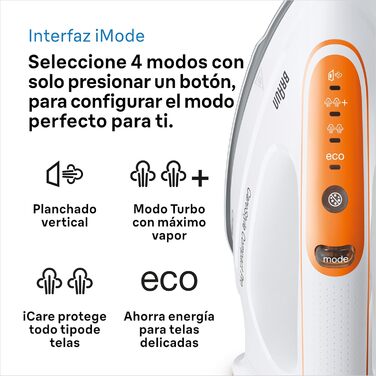 Парова прасувальна станція Braun CareStyle Compact Pro IS 2561 WH, парова праска з підошвою FreeGlide 3D, вертикальна подача пари,