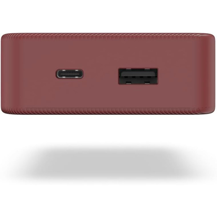 Зовнішній акумулятор з USB C USB A, сертифікований Power Pack, світлодіодний дисплей, акумулятор для аксесуарів мобільного телефону, планшета, Bluetooth-боксу тощо, маленький портативний зарядний пристрій) червоний, 20 20000mAh (