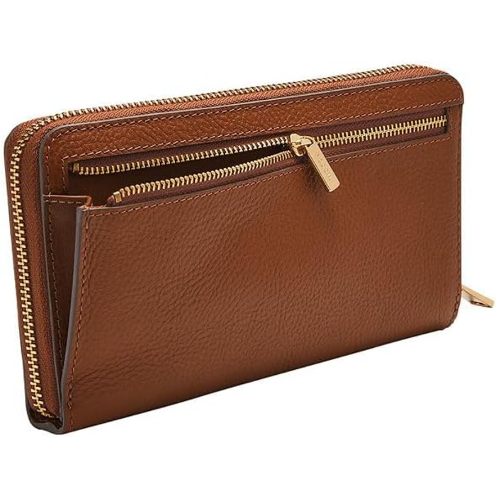 Жіночий клатч на блискавці Fossil Liza Zip Around Clutch (упаковка 1) 19,54 см Д х 2,54 см Ш х 11,43 см В чорний