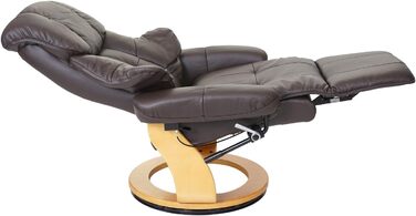 Крісло для відпочинку Robas Lund Calgary 2, коричнева шкіра, 64021BN5 коричневий/натуральний