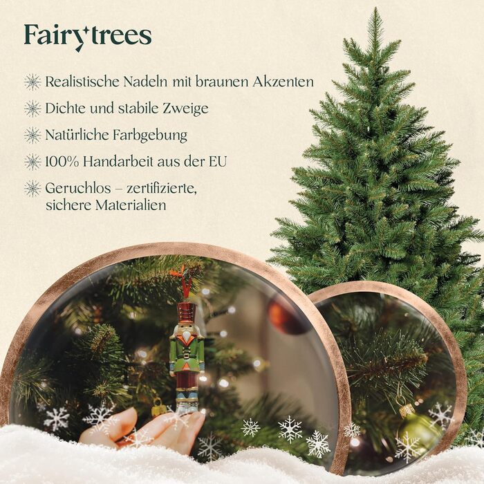 Штучна різдвяна ялинка 220 см FairyTrees
